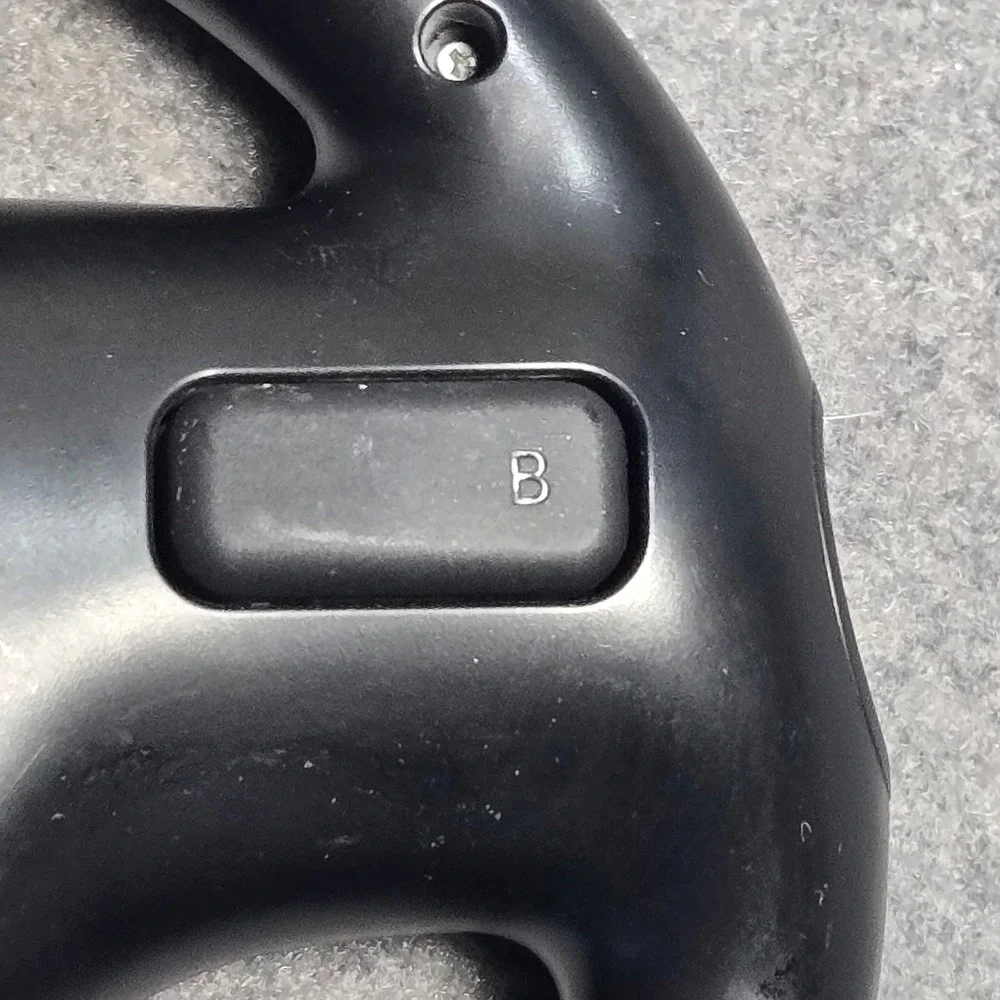 Nintendo Wii Wheel Black RVL-024 Genuine Racing Controller Accessory Mario Kart